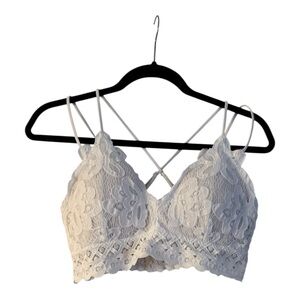 Elegant White Lace Bralette